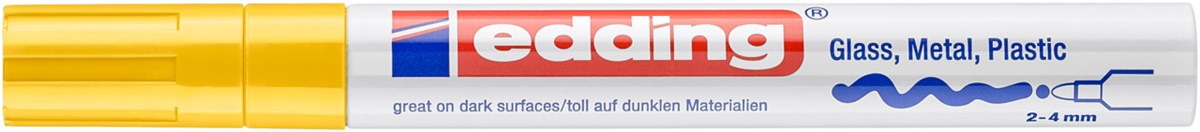 edding 750 creative Glanzlack-Marker gelb, Rundspitze 2-4 mm (Art.-Nr.: 4-750-9-005)