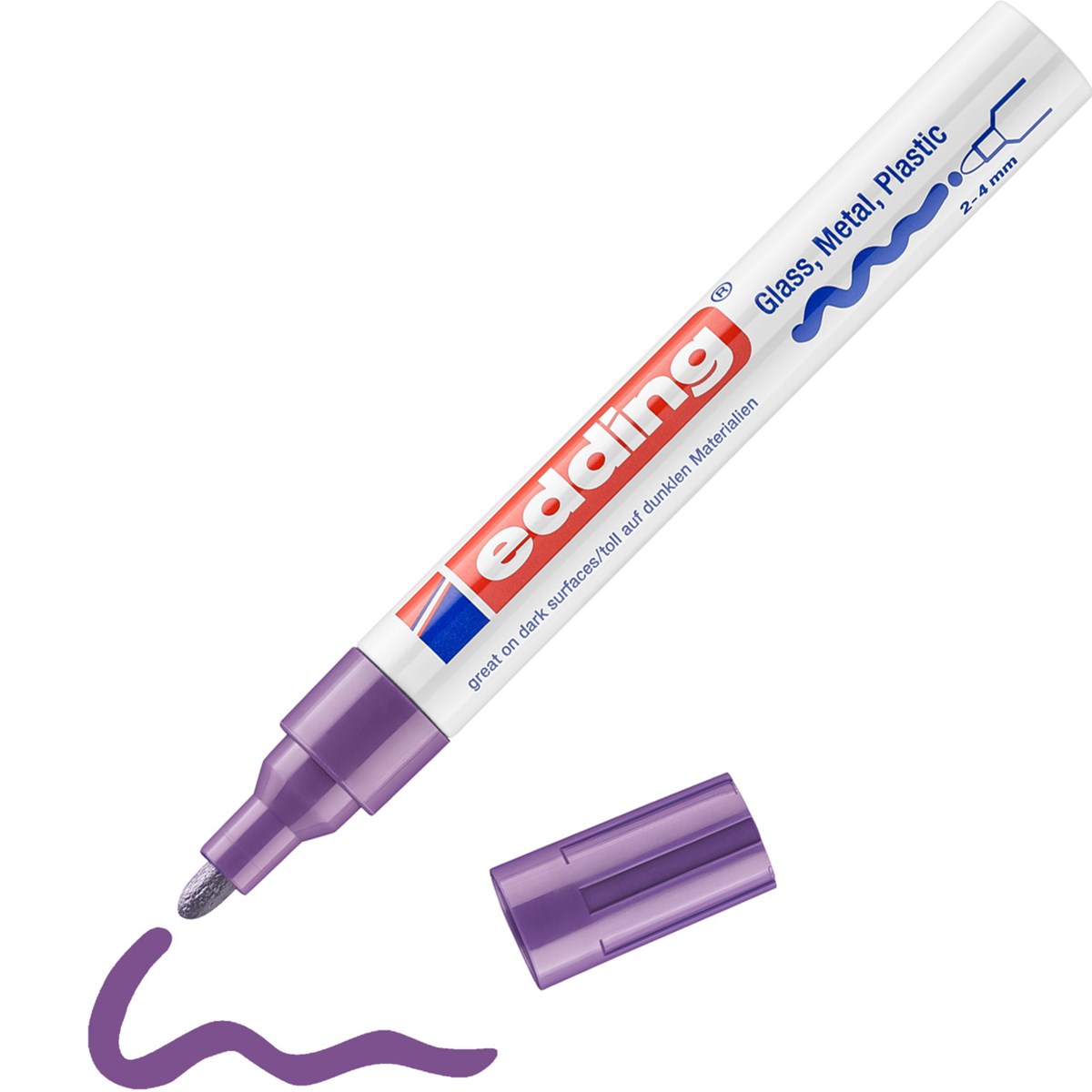 edding 750 creative Glanzlack-Marker violett, Rundspitze 2-4 mm (Art.-Nr.: 4-750-9-008)