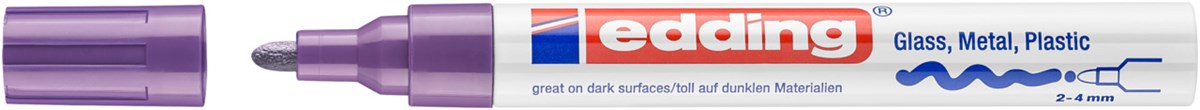 edding 750 creative Glanzlack-Marker violett, Rundspitze 2-4 mm (Art.-Nr.: 4-750-9-008)