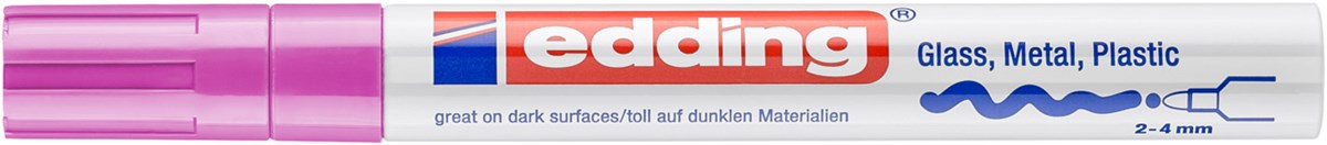 edding 750 creative Glanzlack-Marker rosa, Rundspitze 2-4 mm (Art.-Nr.: 4-750-9-009)