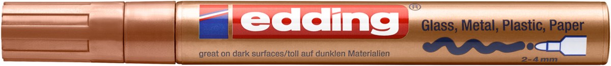 edding 750 creative Glanzlack-Marker kupfer, Rundspitze 2-4 mm (Art.-Nr.: 4-750-9-055)