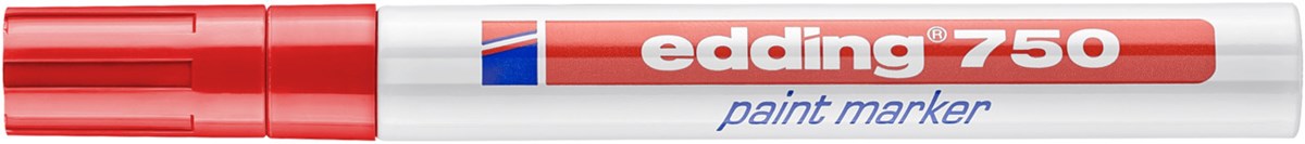 edding 750 Lackmarker rot, Rundspitze 2-4 mm (Art.-Nr.: 4-750002)