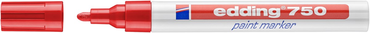 edding 750 Lackmarker rot, Rundspitze 2-4 mm (Art.-Nr.: 4-750002)
