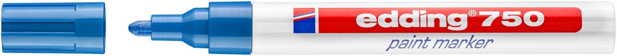 edding 750 Lackmarker blau, Rundspitze 2-4 mm (Art.-Nr.: 4-750003)
