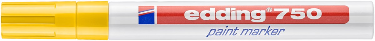 edding 750 Lackmarker gelb, Rundspitze 2-4 mm (Art.-Nr.: 4-750005)