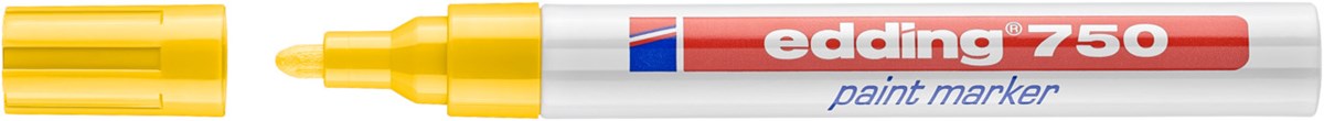 edding 750 Lackmarker gelb, Rundspitze 2-4 mm (Art.-Nr.: 4-750005)