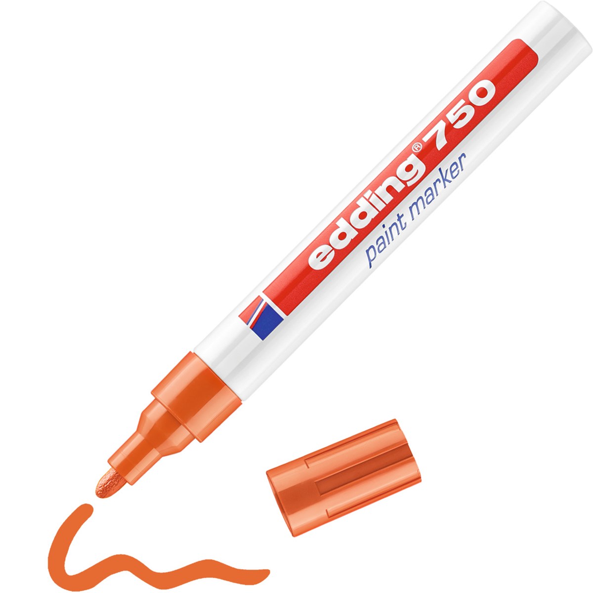 edding 750 Lackmarker orange, Rundspitze 2-4 mm (Art.-Nr.: 4-750006)
