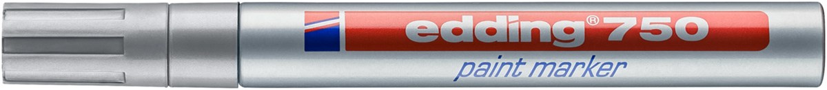 edding 750 Lackmarker silber, Rundspitze 2-4 mm (Art.-Nr.: 4-750054)