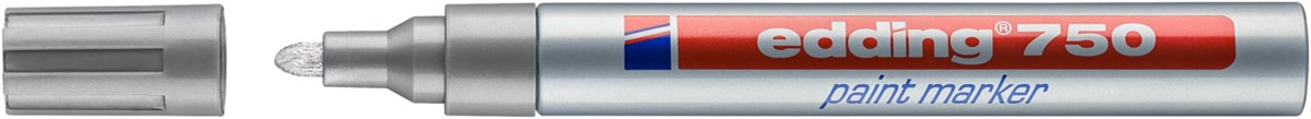 edding 750 Lackmarker silber, Rundspitze 2-4 mm (Art.-Nr.: 4-750054)