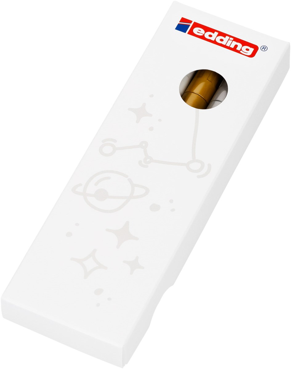 edding 751 creative Glanzlack-Marker 3er Set metallic, Rundspitze 1-2 mm (Art.-Nr.: 4-751-3-999)