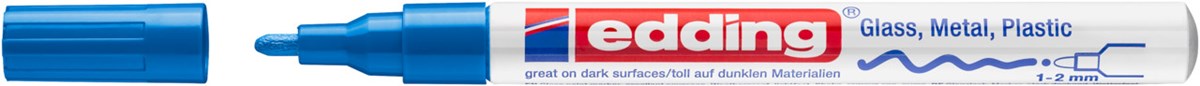 edding 751 creative Glanzlack-Marker blau, Rundspitze 1-2 mm (Art.-Nr.: 4-751-9-003)