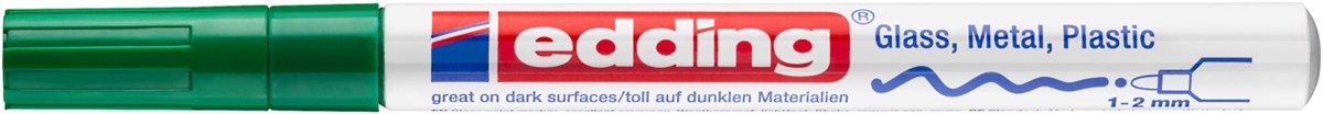 edding 751 creative Glanzlack-Marker grün, Rundspitze 1-2 mm (Art.-Nr.: 4-751-9-004)