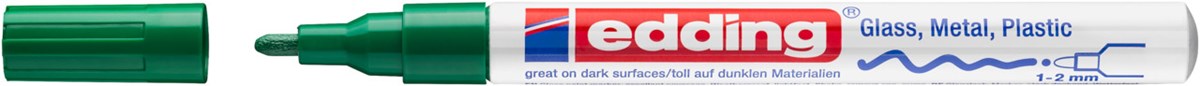 edding 751 creative Glanzlack-Marker grün, Rundspitze 1-2 mm (Art.-Nr.: 4-751-9-004)