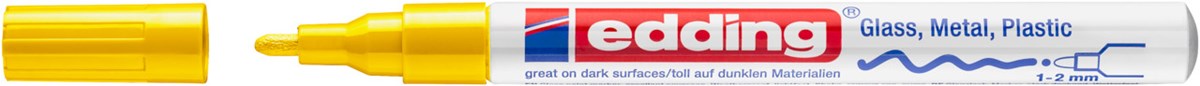 edding 751 creative Glanzlack-Marker gelb, Rundspitze 1-2 mm (Art.-Nr.: 4-751-9-005)