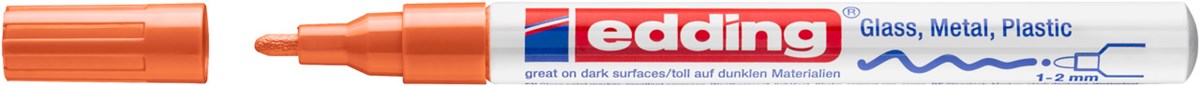 edding 751 creative Glanzlack-Marker orange, Rundspitze 1-2 mm (Art.-Nr.: 4-751-9-006)
