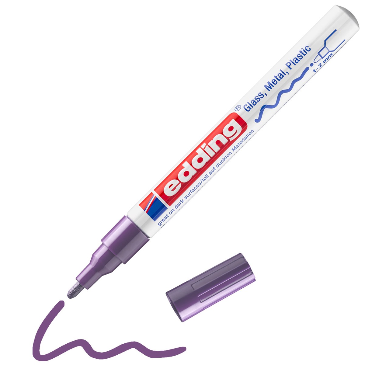 edding 751 creative Glanzlack-Marker violett, Rundspitze 1-2 mm (Art.-Nr.: 4-751-9-008)