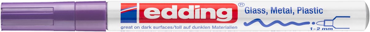 edding 751 creative Glanzlack-Marker violett, Rundspitze 1-2 mm (Art.-Nr.: 4-751-9-008)