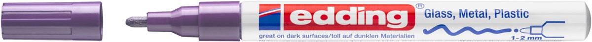 edding 751 creative Glanzlack-Marker violett, Rundspitze 1-2 mm (Art.-Nr.: 4-751-9-008)