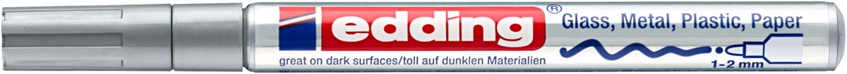 edding 751 creative Glanzlack-Marker silber, Rundspitze 1-2 mm (Art.-Nr.: 4-751-9-054)