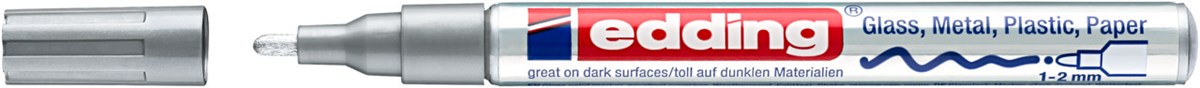 edding 751 creative Glanzlack-Marker silber, Rundspitze 1-2 mm (Art.-Nr.: 4-751-9-054)