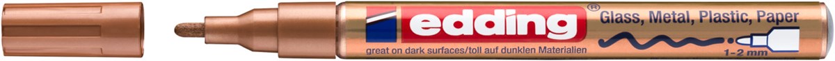 edding 751 creative Glanzlack-Marker kupfer, Rundspitze 1-2 mm (Art.-Nr.: 4-751-9-055)