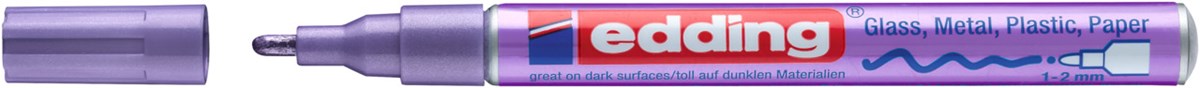 edding 751 creative Glanzlack-Marker violett-metallic, Rundspitze 1-2 mm (Art.-Nr.: 4-751-9-078)