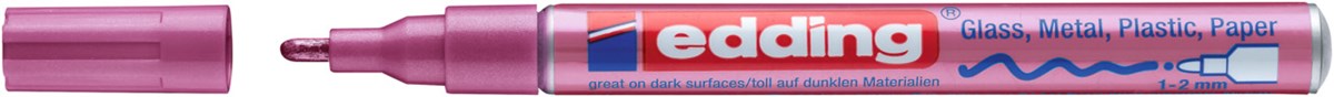 edding 751 creative Glanzlack-Marker pink-metallic, Rundspitze 1-2 mm (Art.-Nr.: 4-751-9-079)