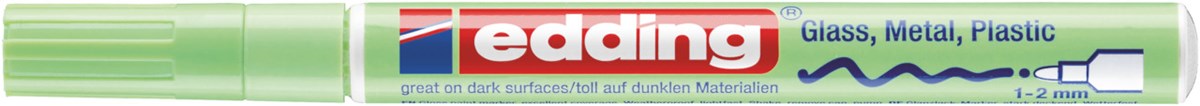 edding 751 creative Glanzlack-Marker pastellgrün, Rundspitze 1-2 mm (Art.-Nr.: 4-751-9-137)