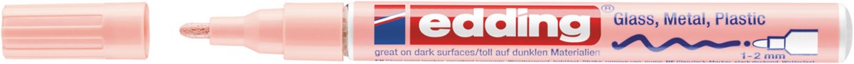 edding 751 creative Glanzlack-Marker pastellrosa, Rundspitze 1-2 mm (Art.-Nr.: 4-751-9-138)