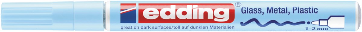 edding 751 creative Glanzlack-Marker pastellblau, Rundspitze 1-2 mm (Art.-Nr.: 4-751-9-139)