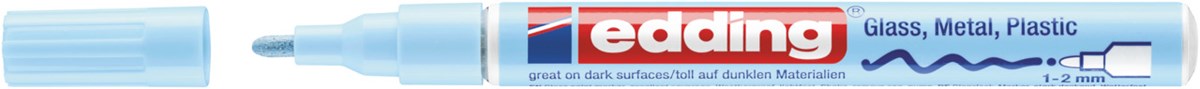 edding 751 creative Glanzlack-Marker pastellblau, Rundspitze 1-2 mm (Art.-Nr.: 4-751-9-139)