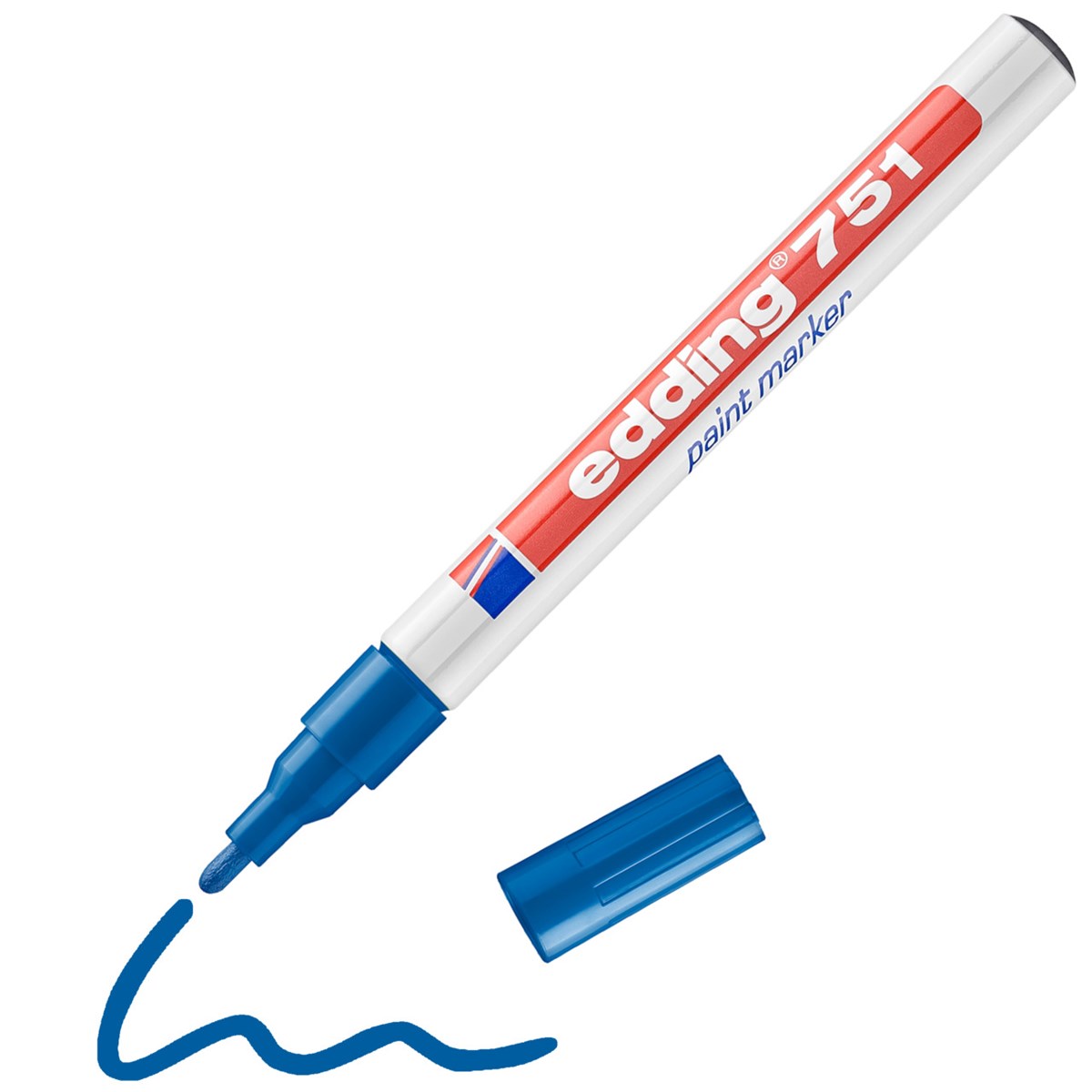 edding 751 Lackmarker blau, Rundspitze 1-2 mm (Art.-Nr.: 4-751003)