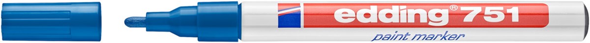 edding 751 Lackmarker blau, Rundspitze 1-2 mm (Art.-Nr.: 4-751003)