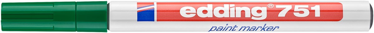 edding 751 Lackmarker grün, Rundspitze 1-2 mm (Art.-Nr.: 4-751004)