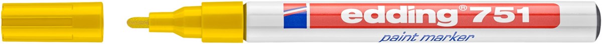 edding 751 Lackmarker gelb, Rundspitze 1-2 mm (Art.-Nr.: 4-751005)