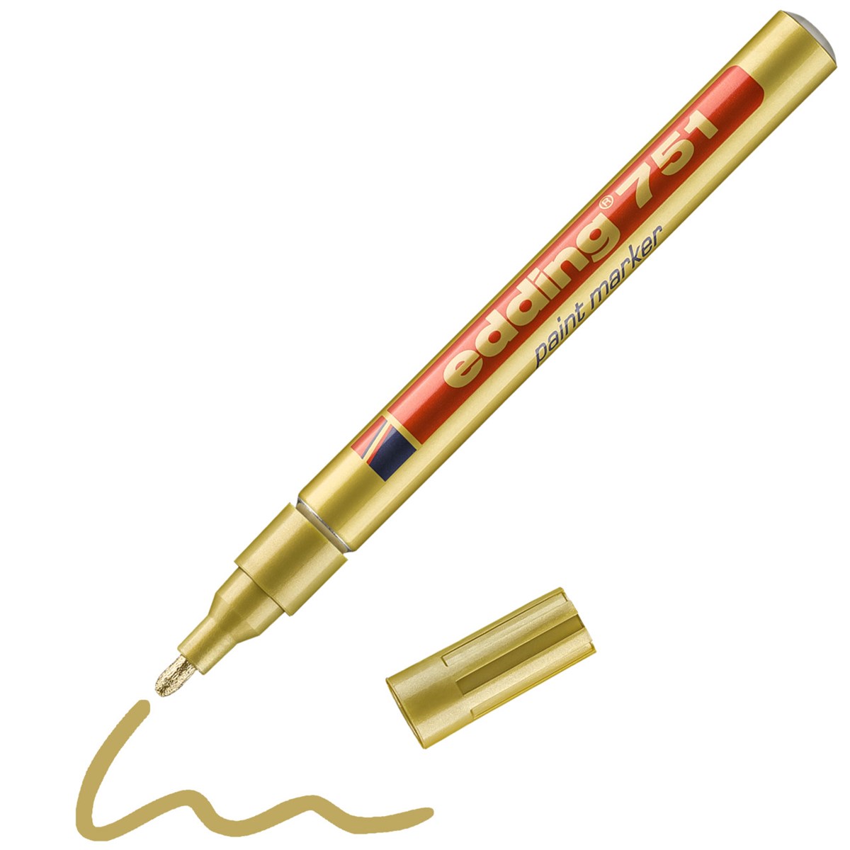 edding 751 Lackmarker gold, Rundspitze 1-2 mm (Art.-Nr.: 4-751053)