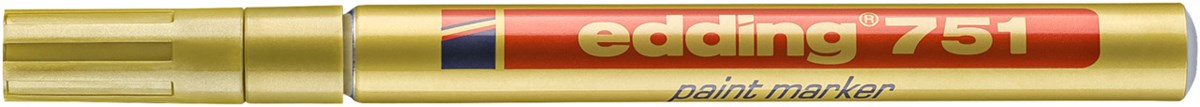 edding 751 Lackmarker gold, Rundspitze 1-2 mm (Art.-Nr.: 4-751053)