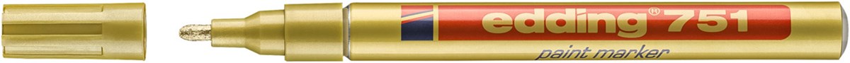 edding 751 Lackmarker gold, Rundspitze 1-2 mm (Art.-Nr.: 4-751053)