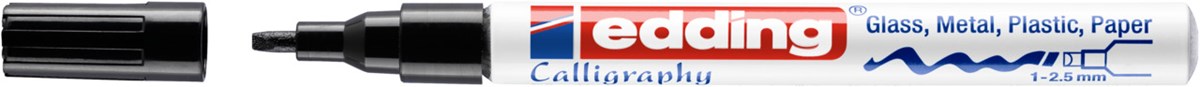 edding 753 Glanzlack-Marker schwarz, Kalligrafie Spitze 1-2,5 mm (Art.-Nr.: 4-753001)