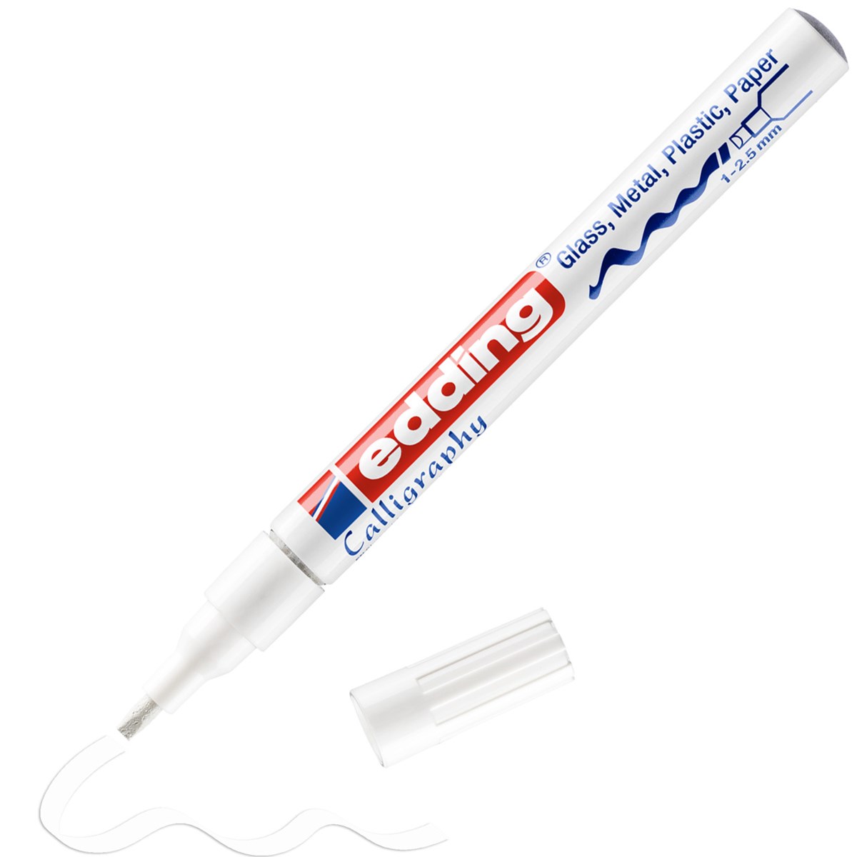 edding 753 Glanzlack-Marker weiß, Kalligrafie Spitze 1-2,5 mm (Art.-Nr.: 4-753049)