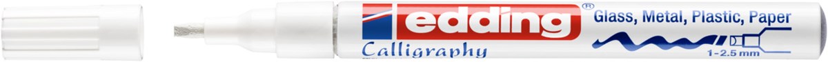 edding 753 Glanzlack-Marker weiß, Kalligrafie Spitze 1-2,5 mm (Art.-Nr.: 4-753049)