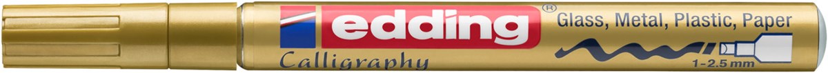 edding 753 Glanzlack-Marker gold, Kalligrafie Spitze 1-2,5 mm (Art.-Nr.: 4-753053)