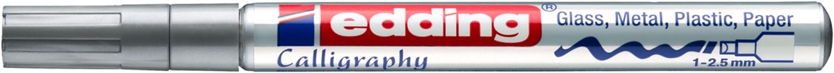 edding 753 Glanzlack-Marker silber, Kalligrafie Spitze 1-2,5 mm (Art.-Nr.: 4-753054)