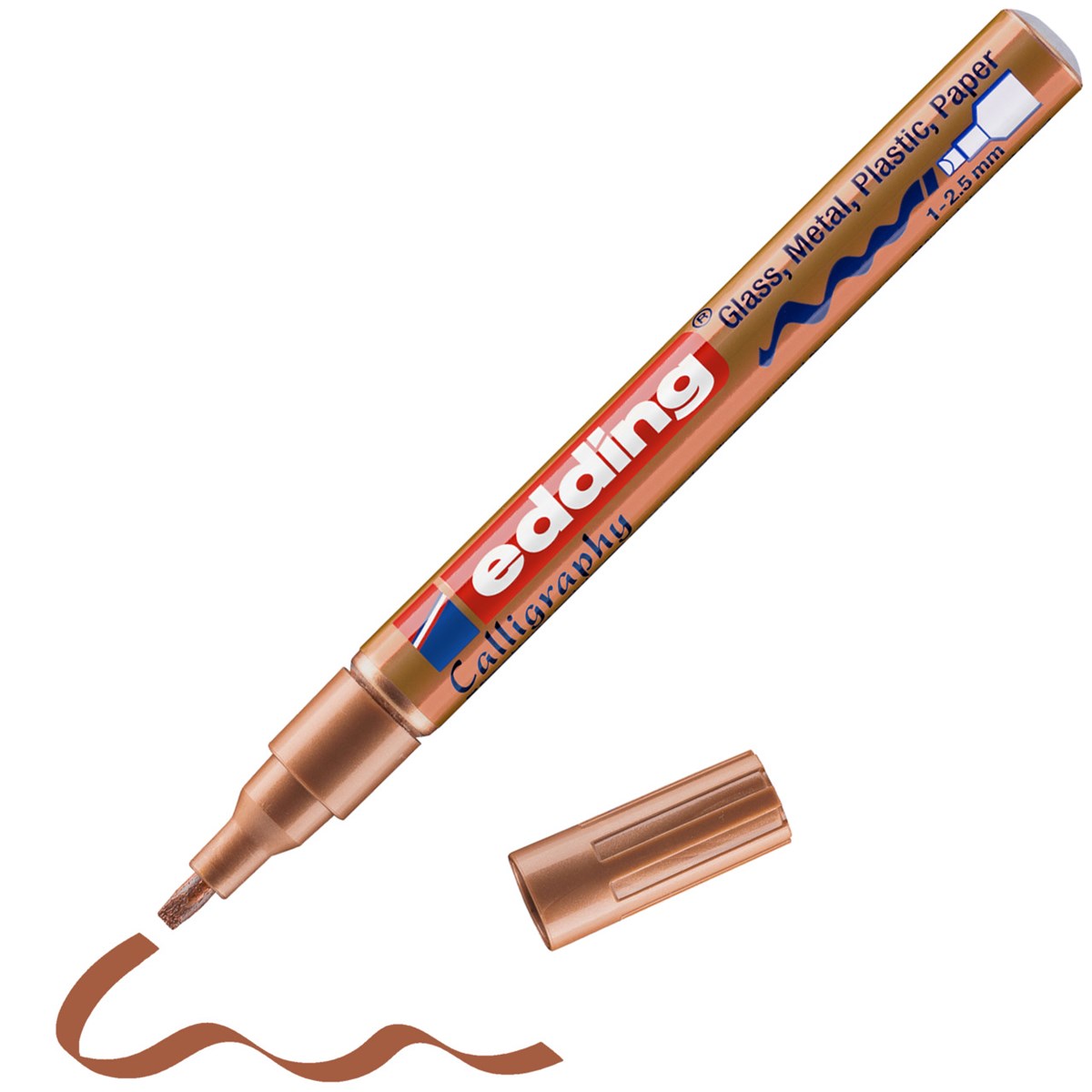 edding 753 Glanzlack-Marker kupfer, Kalligrafie Spitze 1-2,5 mm (Art.-Nr.: 4-753055)