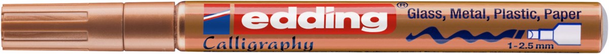 edding 753 Glanzlack-Marker kupfer, Kalligrafie Spitze 1-2,5 mm (Art.-Nr.: 4-753055)