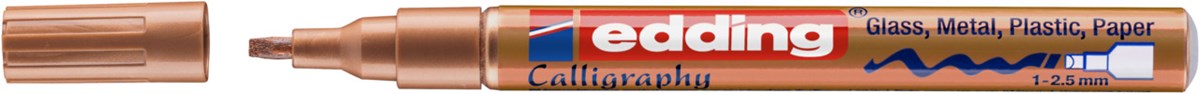 edding 753 Glanzlack-Marker kupfer, Kalligrafie Spitze 1-2,5 mm (Art.-Nr.: 4-753055)