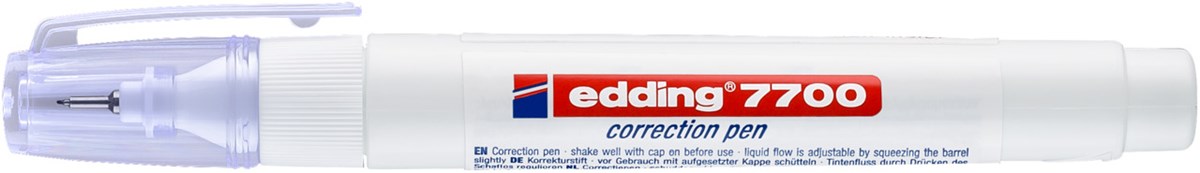 edding 7700 Korrekturstift weiß, Metallspitze 1-2 mm (Art.-Nr.: 4-7700049)