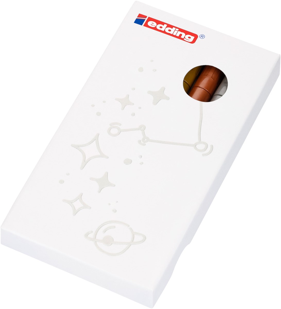 edding 780 creative Glanzlack-Marker 5er Set metallic basic, Rundspitze 0,8 mm (Art.-Nr.: 4-780-5-999)