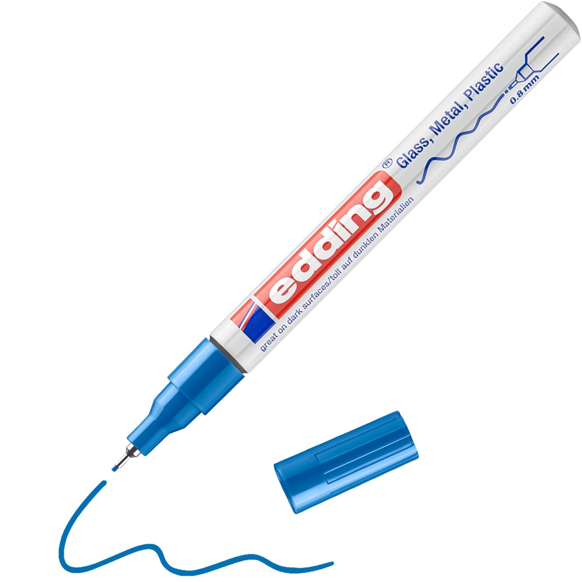 edding 780 creative Glanzlack-Marker blau, Rundspitze 0,8 mm (Art.-Nr.: 4-780-9-003)