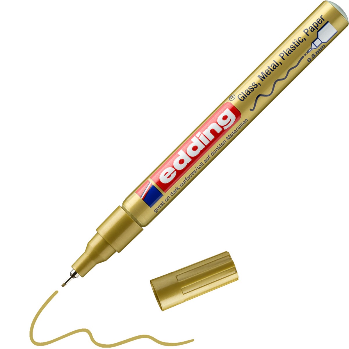 edding 780 creative Glanzlack-Marker gold, Rundspitze 0,8 mm (Art.-Nr.: 4-780-9-053)